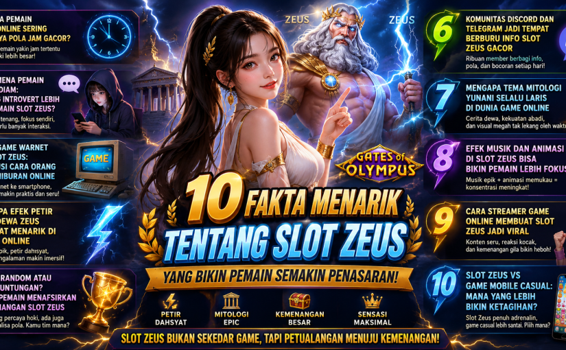 Dari Game Warnet ke Slot Zeus: Evolusi Cara Orang Cari Hiburan Online
