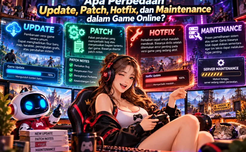 Apa Perbedaan Update, Patch, Hotfix, dan Maintenance dalam Game Online?